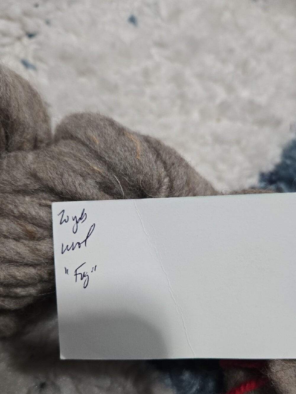 Assorted Handspun & Novelty Yarn Bundle in Cream, Pink, Gray 5 Skeins - Picture 9 of 10